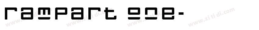 rampart one字体转换